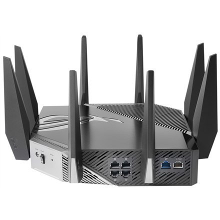 Asus | Wi-Fi 6 Tri-Band Gigabit Gaming Router | ROG GT-AXE11000 Rapture | 802.11ax | 1148+4804+4804 Mbit/s | 10/100/1000/2500 Mb Asus | Wi-Fi 6 Tri-Band Gigabit Gaming Router | ROG GT-AXE11000 Rapture | 802.11ax | 1148+4804+4804 Mbit/s | 10/100/1000/2500 Mb