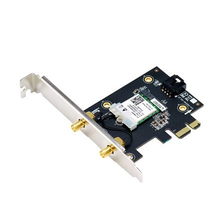 Asus | Wi-Fi Adapter, Tri-Band, Wi-Fi 6E Adapter | PCE-AXE5400 | 802.11ax | 574/2402/2042 Mbit/s | Mbit/s | Ethernet LAN (RJ-45) Asus | Wi-Fi Adapter, Tri-Band, Wi-Fi 6E Adapter | PCE-AXE5400 | 802.11ax | 574/2402/2042 Mbit/s | Mbit/s | Ethernet LAN (RJ-45)