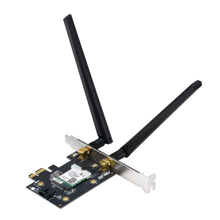 Asus | Wi-Fi Adapter, Tri-Band, Wi-Fi 6E Adapter | PCE-AXE5400 | 802.11ax | 574/2402/2042 Mbit/s | Mbit/s | Ethernet LAN (RJ-45) Asus | Wi-Fi Adapter, Tri-Band, Wi-Fi 6E Adapter | PCE-AXE5400 | 802.11ax | 574/2402/2042 Mbit/s | Mbit/s | Ethernet LAN (RJ-45)