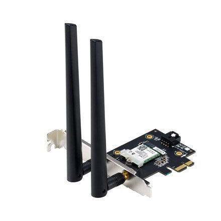 Asus | Wi-Fi Adapter, Tri-Band, Wi-Fi 6E Adapter | PCE-AXE5400 | 802.11ax | 574/2402/2042 Mbit/s | Mbit/s | Ethernet LAN (RJ-45) Asus | Wi-Fi Adapter, Tri-Band, Wi-Fi 6E Adapter | PCE-AXE5400 | 802.11ax | 574/2402/2042 Mbit/s | Mbit/s | Ethernet LAN (RJ-45)