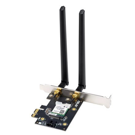 Asus | Wi-Fi Adapter, Tri-Band, Wi-Fi 6E Adapter | PCE-AXE5400 | 802.11ax | 574/2402/2042 Mbit/s | Mbit/s | Ethernet LAN (RJ-45) Asus | Wi-Fi Adapter, Tri-Band, Wi-Fi 6E Adapter | PCE-AXE5400 | 802.11ax | 574/2402/2042 Mbit/s | Mbit/s | Ethernet LAN (RJ-45)
