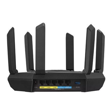 Asus | Wifi 6 802.11ax Tri-band Gigabit Gaming Router | RT-AXE7800 | 802.11ax | 574+4804+2402 Mbit/s | 10/100/1000 Mbit/s | Ethe Asus | Wifi 6 802.11ax Tri-band Gigabit Gaming Router | RT-AXE7800 | 802.11ax | 574+4804+2402 Mbit/s | 10/100/1000 Mbit/s | Ethe