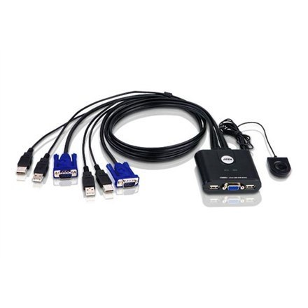Aten 2-portowy przełącznik KVM USB VGA ze zdalnym wyborem portów Aten | Przełączniki KVM CS22U Szukaj produktu lub słowa kluczow Aten 2-portowy przełącznik KVM USB VGA ze zdalnym wyborem portów Aten | Przełączniki KVM CS22U Szukaj produktu lub słowa kluczow