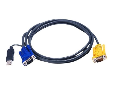 Aten 3M USB KVM Cable with 3 in 1 SPHD and built-in PS/2 to USB converter | Aten Aten 3M USB KVM Cable with 3 in 1 SPHD and built-in PS/2 to USB converter | Aten