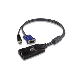 Aten | Adapter KVM USB VGA | 1 x RJ-45 żeński, 1 x USB męski, 1 x HDB-15 męski