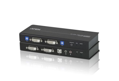 Aten CE604 USB DVI Dual View Cat 5 KVM Extender Aten | USB DVI Dual View Cat 5 KVM Extender | CE604 Aten CE604 USB DVI Dual View Cat 5 KVM Extender Aten | USB DVI Dual View Cat 5 KVM Extender | CE604