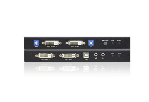 Aten CE604 USB DVI Dual View Cat 5 KVM Extender Aten | USB DVI Dual View Cat 5 KVM Extender | CE604 Aten CE604 USB DVI Dual View Cat 5 KVM Extender Aten | USB DVI Dual View Cat 5 KVM Extender | CE604