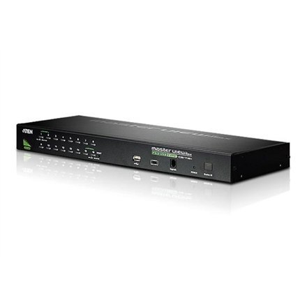 Aten CS1716A 16-Port PS/2-USB VGA KVM Switch with Daisy-Chain Port and USB Peripheral Support Aten | 16-Port PS/2-USB VGA KVM Sw Aten CS1716A 16-Port PS/2-USB VGA KVM Switch with Daisy-Chain Port and USB Peripheral Support Aten | 16-Port PS/2-USB VGA KVM Sw