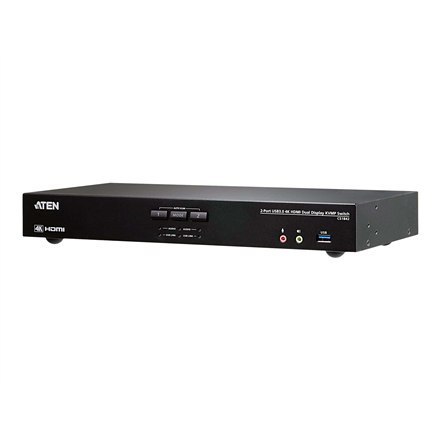 Aten CS1842-AT-G 2-Port True 4K HDMI Dual-View KVM Switch with Audio & USB 3.0 Hub | Aten Aten CS1842-AT-G 2-Port True 4K HDMI Dual-View KVM Switch with Audio & USB 3.0 Hub | Aten