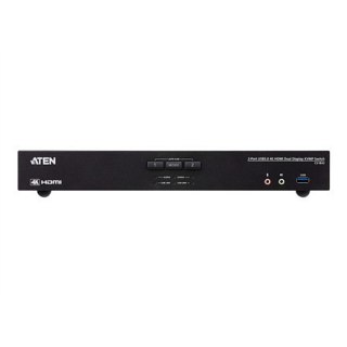 Aten CS1842-AT-G 2-Port True 4K HDMI Dual-View KVM Switch with Audio & USB 3.0 Hub | Aten