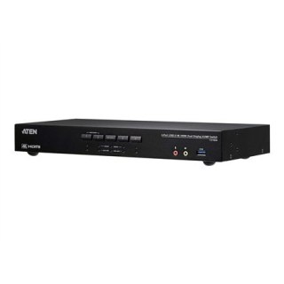 Aten CS1844-AT-G 4-Port True 4K HDMI Dual-View KVM Switch with Audio & USB 3.0 Hub | Aten
