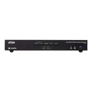 Aten CS1844-AT-G 4-Port True 4K HDMI Dual-View KVM Switch with Audio & USB 3.0 Hub | Aten