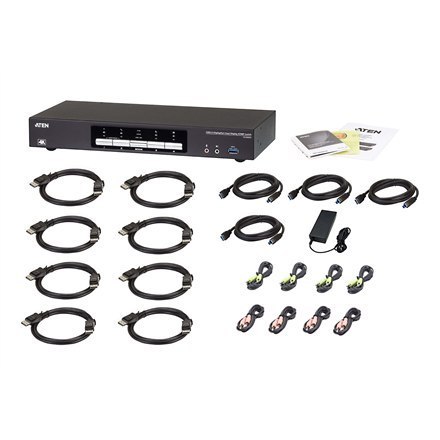 Aten CS1944DP 4-Port USB 3.0 4K DisplayPort Dual Display KVMP Switch Aten | 4-Port USB 3.0 4K DisplayPort Dual Display KVMP Swit Aten CS1944DP 4-Port USB 3.0 4K DisplayPort Dual Display KVMP Switch Aten | 4-Port USB 3.0 4K DisplayPort Dual Display KVMP Swit
