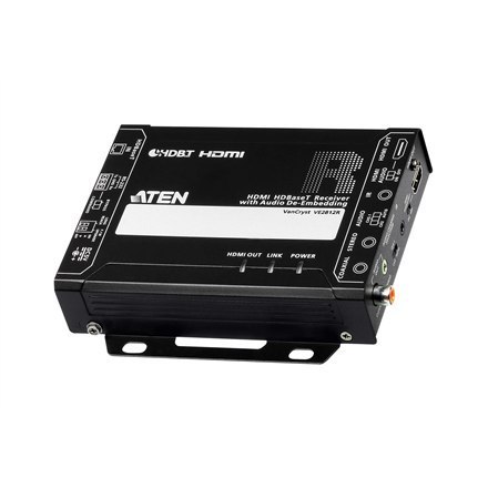 Aten | HDMI HDBaseT Receiver with Audio De-Embedding | VE2812R | 1xDC Jack (Power), 1xRJ-45 Female (Unit To Unit) Aten | HDMI HDBaseT Receiver with Audio De-Embedding | VE2812R | 1xDC Jack (Power), 1xRJ-45 Female (Unit To Unit)