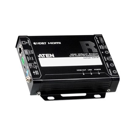 Aten | HDMI HDBaseT Receiver with Audio De-Embedding | VE2812R | 1xDC Jack (Power), 1xRJ-45 Female (Unit To Unit) Aten | HDMI HDBaseT Receiver with Audio De-Embedding | VE2812R | 1xDC Jack (Power), 1xRJ-45 Female (Unit To Unit)