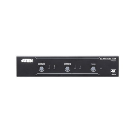 Aten | Przełącznik 2x2 4K HDMI Martrix | VM0202H | Gwarancja 36 miesięcy Aten | Przełącznik 2x2 4K HDMI Martrix | VM0202H | Gwarancja 36 miesięcy