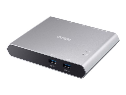 Aten | US3310-AT 2-portowy przełącznik dokujący USB-C z funkcją Power Pass-through Aten | US3310-AT 2-portowy przełącznik dokujący USB-C z funkcją Power Pass-through