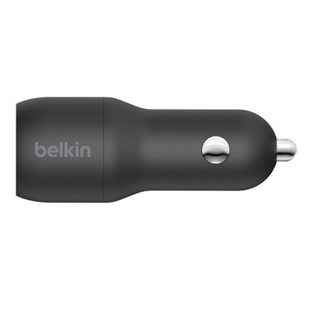 Belkin | BOOST CHARGE | Podwójna ładowarka samochodowa USB-A 24W + kabel USB-A do Lightning Belkin | BOOST CHARGE | Podwójna ładowarka samochodowa USB-A 24W + kabel USB-A do Lightning