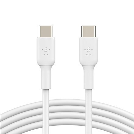 Belkin | Kabel USB-C | Męski | 24-pinowy USB-C | Męski | Biały | 24-pinowy USB-C | 2 m Belkin | Kabel USB-C | Męski | 24-pinowy USB-C | Męski | Biały | 24-pinowy USB-C | 2 m
