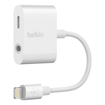 Belkin | Lightning to headphone jack / charging adapter | Mini-phone 3.5 mm 4-pole | Apple Lightning | Female | Male | Apple Lig Belkin | Lightning to headphone jack / charging adapter | Mini-phone 3.5 mm 4-pole | Apple Lightning | Female | Male | Apple Lig