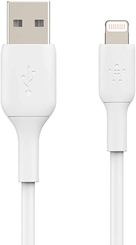 Belkin | Męski | 4-pinowy USB Typ A | Męski | Biały | Apple Lightning | 2 m Belkin | Męski | 4-pinowy USB Typ A | Męski | Biały | Apple Lightning | 2 m