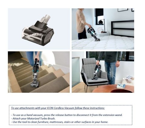 Bissell | Icon Motorized Turbo Brush | No ml | 1 szt. Bissell | Icon Motorized Turbo Brush | No ml | 1 szt.