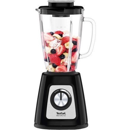 Blender TEFAL BL438831 BlendForce, stacjonarny, 800 W, szklany dzbanek 1.25 L, funkcja kruszenia lodu, czarny Blender TEFAL BL438831 BlendForce, stacjonarny, 800 W, szklany dzbanek 1.25 L, funkcja kruszenia lodu, czarny