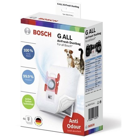 Bosch | BBZAFGALL | AirFresh GALL Worek do odkurzacza | Biały Bosch | BBZAFGALL | AirFresh GALL Worek do odkurzacza | Biały