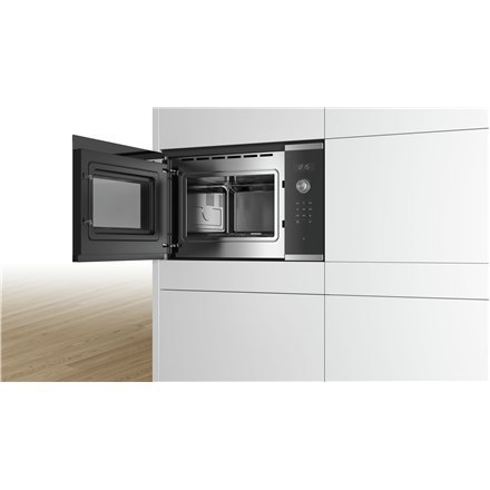 Bosch | BFL554MS0 | Kuchenka mikrofalowa | Do zabudowy | 31,5 L | 900 W | Stal nierdzewna Bosch | BFL554MS0 | Kuchenka mikrofalowa | Do zabudowy | 31,5 L | 900 W | Stal nierdzewna