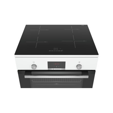 Bosch | Cooker | HLN39A020 | Hob type Induction | Oven type Electric | White | Width 60 cm | Grilling | LED | Depth 60 cm | 66 L