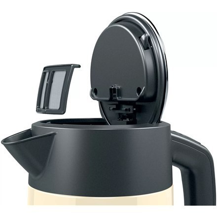 Bosch | Czajnik | TWK4P437 | Elektryczny | 2400 W | 1,7 L | Stal szlachetna | Beżowy Bosch | Czajnik | TWK4P437 | Elektryczny | 2400 W | 1,7 L | Stal szlachetna | Beżowy