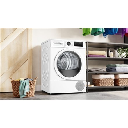 Bosch Dryer Machine with Heat Pump | WTU876IHSN | Energy efficiency class A++ | Front loading | 9 kg | LED | Depth 61.3 cm | Whi