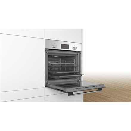 Bosch | HBF113BR1S | Oven | 66 L | Multifunctional | Manual | Electronic | Steam function | Yes | Height 59.5 cm | Width 59.4 cm Bosch | HBF113BR1S | Oven | 66 L | Multifunctional | Manual | Electronic | Steam function | Yes | Height 59.5 cm | Width 59.4 cm