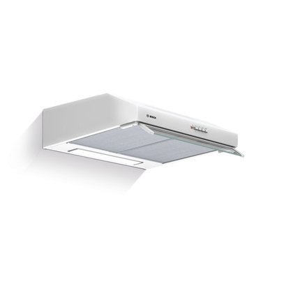 Bosch | Hood | DUL63CC20 Series 4 | Energy efficiency class D | Conventional | Width 60 cm | 350 m³/h | Mechanical | White | LED Bosch | Hood | DUL63CC20 Series 4 | Energy efficiency class D | Conventional | Width 60 cm | 350 m³/h | Mechanical | White | LED