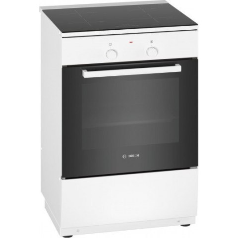 Bosch | Integrated timer | Cooker | HLL090020U | Hob type Induction | Oven type Electric | White | Width 60 cm | Electronic igni Bosch | Integrated timer | Cooker | HLL090020U | Hob type Induction | Oven type Electric | White | Width 60 cm | Electronic igni
