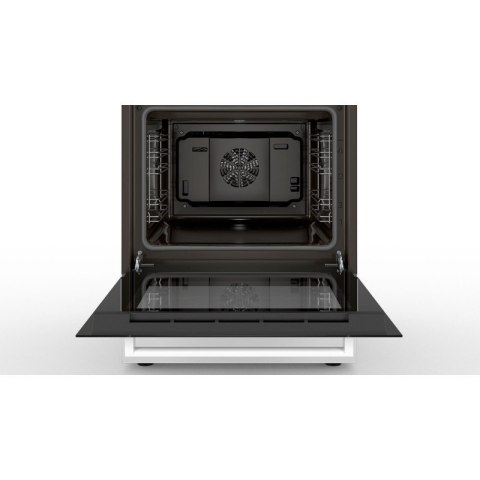 Bosch | Integrated timer | Cooker | HLL090020U | Hob type Induction | Oven type Electric | White | Width 60 cm | Electronic igni Bosch | Integrated timer | Cooker | HLL090020U | Hob type Induction | Oven type Electric | White | Width 60 cm | Electronic igni