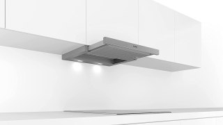 Bosch | Okap Serie 4 | DFL064A52 | Klasa efektywności energetycznej A | Teleskopowy | Szerokość 60 cm | 270 m³/h | Przyciski | S