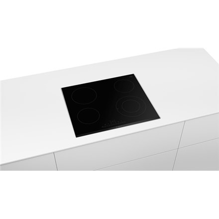 Bosch | PKF675FP2E Series 6 | Hob | Vitroceramic | Number of burners/cooking zones 4 | DirectSelect | Timer | Black