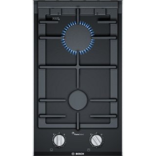 Bosch | PRB3A6B70 Series 8 | Hob | Gas on glass | Number of burners/cooking zones 2 | Rotary knobs | Black
