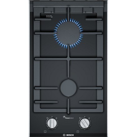 Bosch | PRB3A6B70 Series 8 | Hob | Gas on glass | Number of burners/cooking zones 2 | Rotary knobs | Black Bosch | PRB3A6B70 Series 8 | Hob | Gas on glass | Number of burners/cooking zones 2 | Rotary knobs | Black