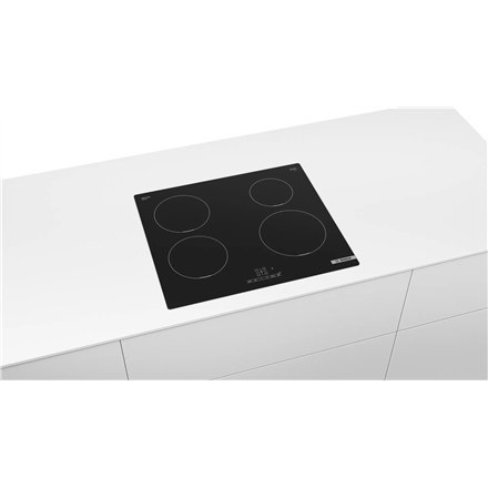 Bosch | PUE611BB5E | Hob | Induction | Number of burners/cooking zones 4 | Touch | Timer | Black Bosch | PUE611BB5E | Hob | Induction | Number of burners/cooking zones 4 | Touch | Timer | Black