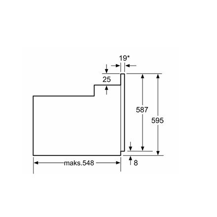 Bosch | Piekarnik | HBF133BA0 | 66 L | Elektryczny | EcoClean | Pokrętła | Wysokość 59,5 cm | Szerokość 59,4 cm | Czarny Bosch | Piekarnik | HBF133BA0 | 66 L | Elektryczny | EcoClean | Pokrętła | Wysokość 59,5 cm | Szerokość 59,4 cm | Czarny