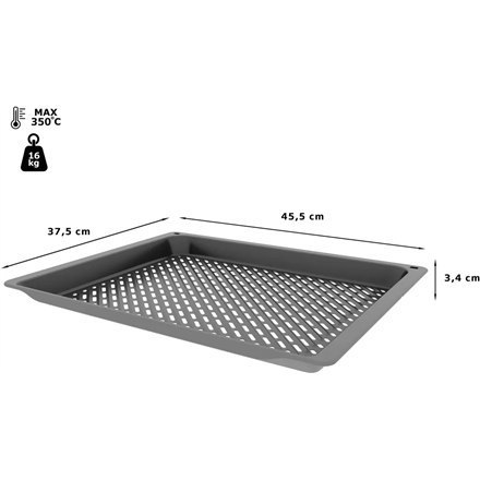 Bosch blacha do pieczenia | Tacka do smażenia na powietrzu i grillowania, 34 x 455 x 375 mm | HEZ629070 | Antracyt Bosch blacha do pieczenia | Tacka do smażenia na powietrzu i grillowania, 34 x 455 x 375 mm | HEZ629070 | Antracyt