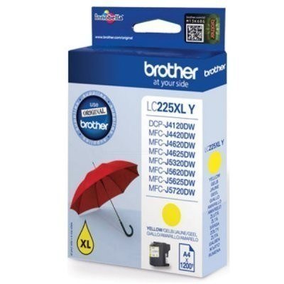 Brat LC | 225XLY | Żółty | Zestaw kartek z tuszem | 1200 stron Brat LC | 225XLY | Żółty | Zestaw kartek z tuszem | 1200 stron
