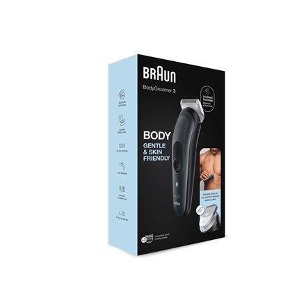 Braun | BG3340 | Body Groomer | Bezprzewodowy i przewodowy | Liczba stopni długości | Liczba głowic golących/ostrzy | Czarny/Sza Braun | BG3340 | Body Groomer | Bezprzewodowy i przewodowy | Liczba stopni długości | Liczba głowic golących/ostrzy | Czarny/Sza