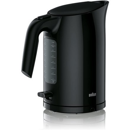 Braun | Czajnik | WK3100BK PurEase | Standard | 2200 W | 1,7 L | Plastik | Obrotowa podstawa 360° | Czarny Braun | Czajnik | WK3100BK PurEase | Standard | 2200 W | 1,7 L | Plastik | Obrotowa podstawa 360° | Czarny