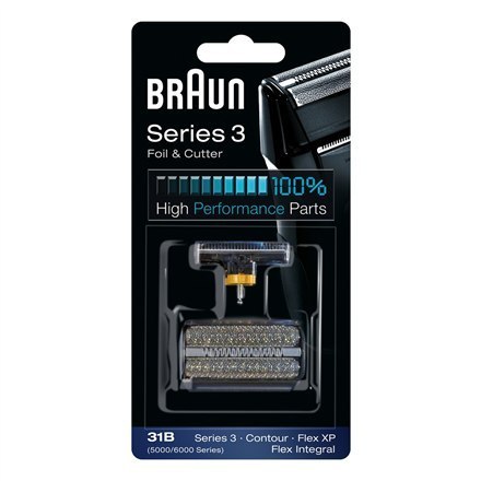 Braun | Foil and Cutter replacement pack | 31B | Black Braun | Foil and Cutter replacement pack | 31B | Black