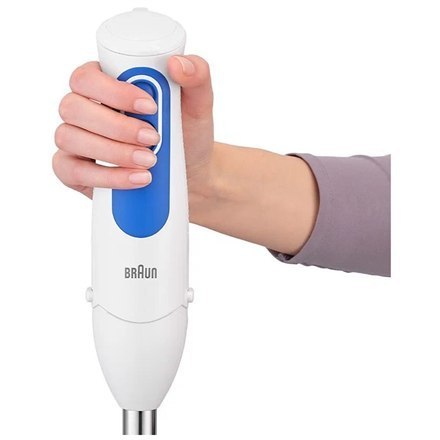 Braun Hand Blender MQ 3005 Immersyjny blender ręczny, 700 W, liczba prędkości 2, biały/niebieski Braun Hand Blender MQ 3005 Immersyjny blender ręczny, 700 W, liczba prędkości 2, biały/niebieski