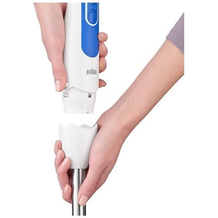Braun Hand Blender MQ 3005 Immersyjny blender ręczny, 700 W, liczba prędkości 2, biały/niebieski Braun Hand Blender MQ 3005 Immersyjny blender ręczny, 700 W, liczba prędkości 2, biały/niebieski