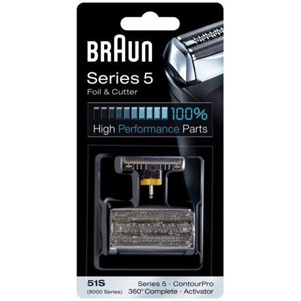 Braun | Head Replacement Pack | Shaving heads | 51S | Black Braun | Head Replacement Pack | Shaving heads | 51S | Black